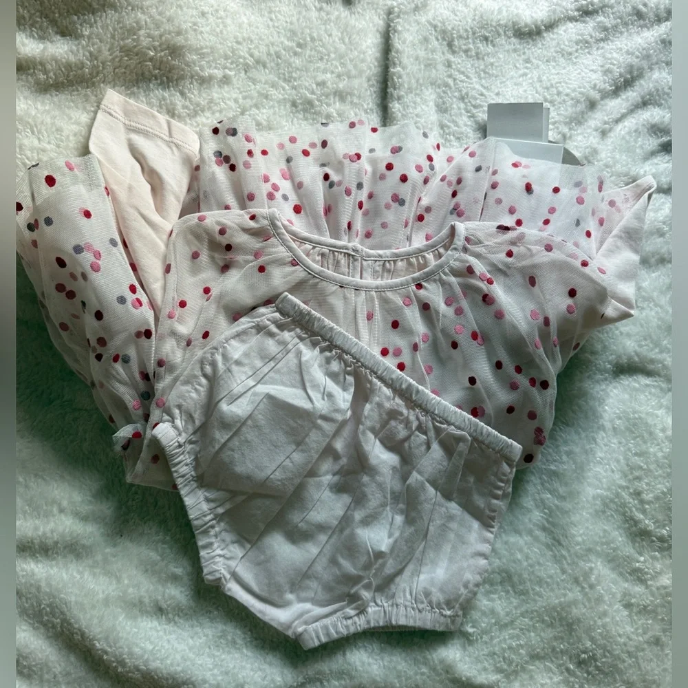 STELLA MCCARTNEY !NEW! Baby Girl's 2-Piece Tulle Dress & Bloomers Set